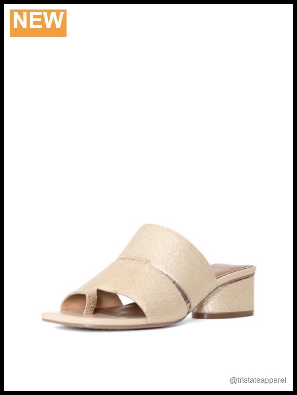 Donald J Pliner Leather Mule Sandal Heeled Block Heel Slip On Comfort